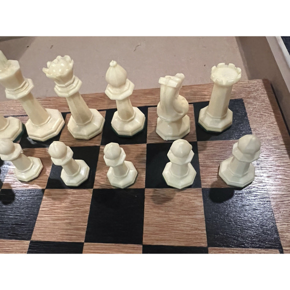 Vintage Drueke & Sons Chess Primer Game Complete Original Box Wood Collectible - Picture 6 of 16
